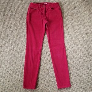Corduroy Pants Deep Red